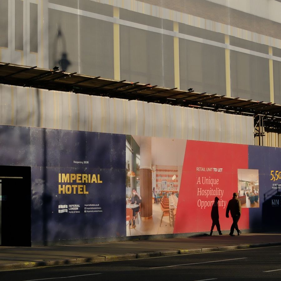 Printed construction site hoarding panel