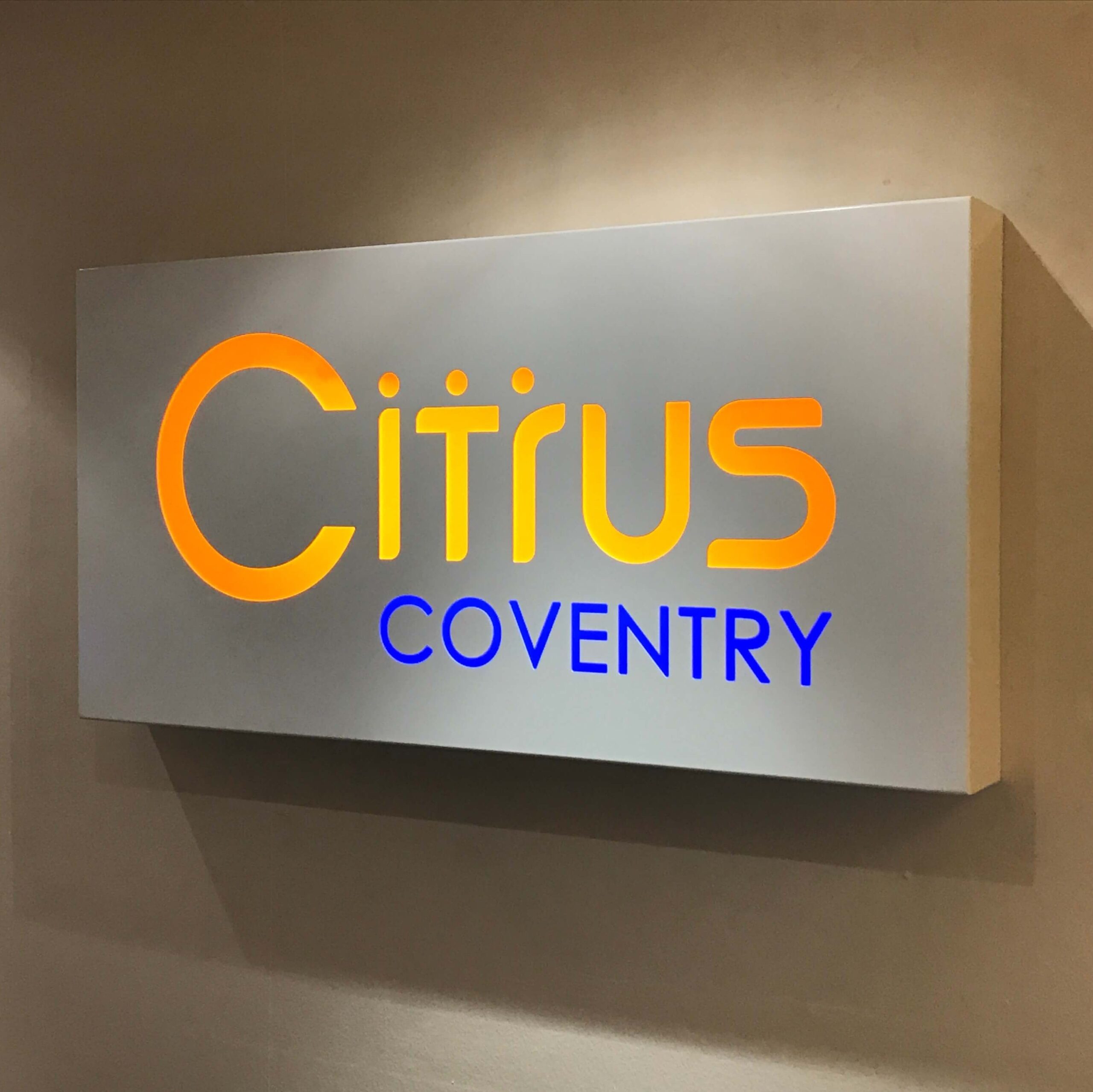 Illuminated sign tray — LED fascia sign